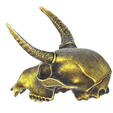 model-7.png Gold Horned animal skull no.2