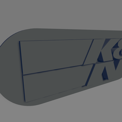 KN.png STL-Datei K&N Schlüsselanhänger・3D-druckbares Design zum Herunterladen