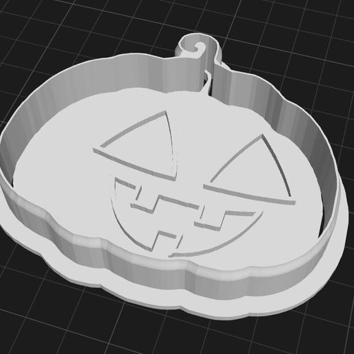 pumpking cookie cutter 3D model
