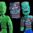 Im-with-dead-1.jpg "I'm With Braindead" T-Shirt Zombie