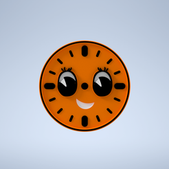 Miss-facepin.png STL file chibi miss minute pin・3D print design to download