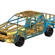 pic1.jpg Toyota Hilux 2021 - Wireframe style scale model