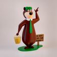 yogi angle1.jpg Бесплатный 3D файл Yogi Bear・Дизайн 3D-печати для загрузки