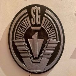 IMG_1659.jpeg STL-Datei Stargate SG1 Patch Plaque / Sign kostenlos・3D-druckbares Objekt zum herunterladen