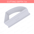 1-4_Of_Pie~3in-cookiecutter-only2.png Slice (1∕4) of Pie Cookie Cutter 3in / 7.6cm