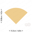 1-4_of_pie~4.25in-cm-inch-cookie.png Slice (1∕4) of Pie Cookie Cutter 4.25in / 10.8cm