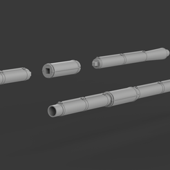 2A46M_1.png STL file 2A46M gun barrel・3D printing template to download