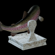 Rainbow-trout-trophy-11.png rainbow trout / Oncorhynchus mykiss fish in motion trophy statue detailed texture for 3d printing