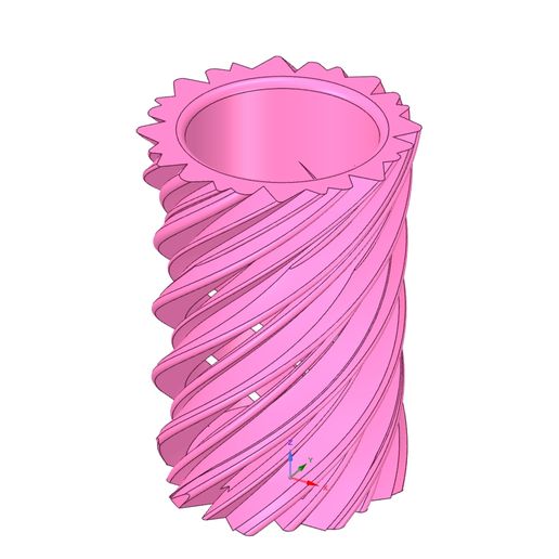 vase v42 for 3d-print or cnc - 3D model önizlemesi