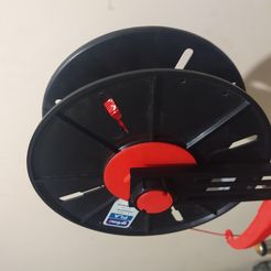 IMG_20200425_212952983.jpg Free STL file Creality ender 3 filament reel holder - DIAMETER 73mm or more with bearing・3D printer design to download