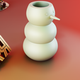 render_PP001.png Minimal snowman vase