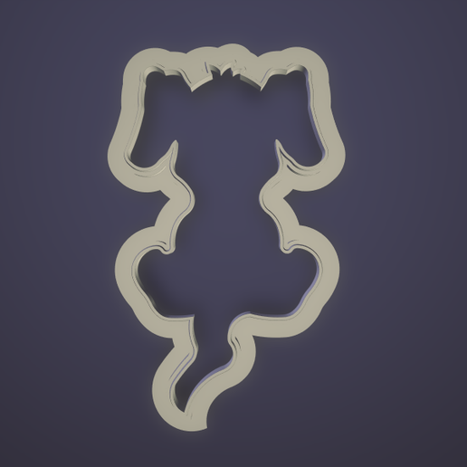 dog polymer clay cutter 5 size 3D model