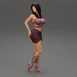 Girl-0013.jpg Woman wearing high heel shoes and mini skirt 3D print model