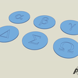 LP-Greek-Letter-Tokens.png Low Profile 40mm Objective Tokens