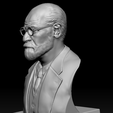 02.png Sigmund Freud - Bust portrait 3D print model