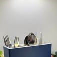 Cutlery-Holder.jpeg Dual Purpose Cutlery and Pen Holder