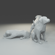2.png Low polygon labrador 3D print model  in three poses