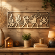 7.png Music Studio Room Bundle 3D Print and Laser Files Wall Art Decor