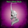 3.jpg White Mask from Neon White Game - Fan Art 3D print model