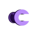 V4_YAMAHA TMAX 500 Back whell axis cover.stl Yamaha TMAX 500 Back Whell Axis Hub Cover with TMAX Logo  (3 Versions)