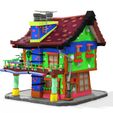 4.jpg MAISON 2 HOUSE HOME CHILD CHILDREN'S PRESCHOOL TOY 3D MODEL KIDS TOWN KID Cartoon Building 5
