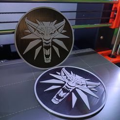 IMG20211221121738.jpg STL file Witcher Gaming Coasters Multicolor・3D printable design to download
