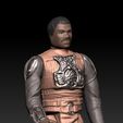 ScreenShot306.jpg Star Wars .stl LANDO CALRISSIAN (Skiff Guard Disguise) .3D action figure .OBJ Kenner style.