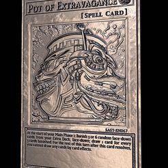 20221228_012538.jpg Fichier 3D Carte YuGiOh : PotOfExtravagance(high Poly)・Modèle à télécharger et à imprimer en 3D