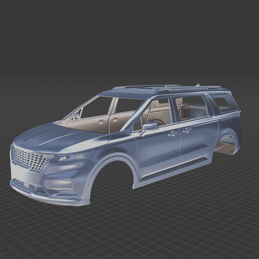 Kia Carnival 2022 Body 3D Model