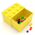 brickorganizer_yellow.png Modular Buildable Drawer - Brick Organizer Storage Solution