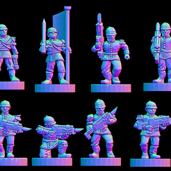 Epic-Imperial-Guard-Pretorian-back-6mm.png Epic scale human praetorian soldiers 6mm