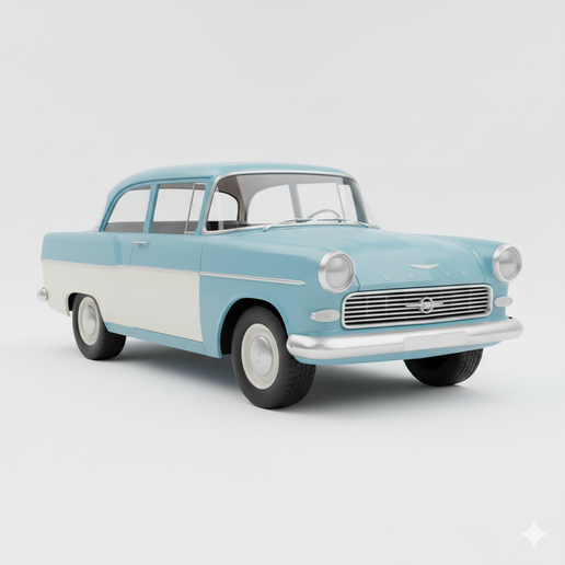 Opel Rekord British classic car STL, modern car STL, limousine STL, Hot Wheels scale car STL, luxury car STL, electric car STL, no support car STL, coupe STL, concept car STL, modified car STL, split parts car STL, hyper detailed car STL, widebody car STL