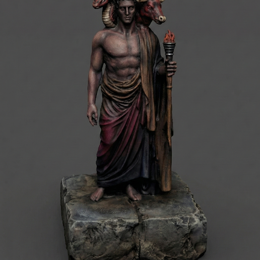 Aim Goetia Demon STL Statue