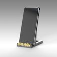 Mini-Cellphone-Stand-BATMAN-1.jpg Batman Logo Cellphone Stand