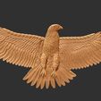 9ZBrush-Document.jpg Eagle open wings - wall relief