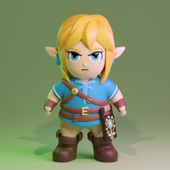 GreenRender.png Cute Link Zelda Tears of The Kingdom TOTK