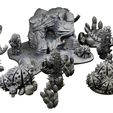 Desert-vegetation-sample-A-Mystic-Pigeon-Gaming-2-w.jpg Cactus plant set fantasy scatter terrain (desert plants and scatter terrain, tabletop/wargame terrain)