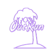 Outrun-Sign.stl Out Run Sign, With AM2 Palm Tree.