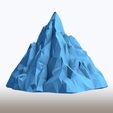 Low-Poly-Mountain0009.jpg Low Poly Mountain - Geometric Landscape Model - Minimalist Terrain Sculpture
