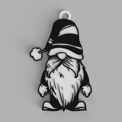 tinker.png Santa Claus Christmas gnome, key ring - pendant - pendant