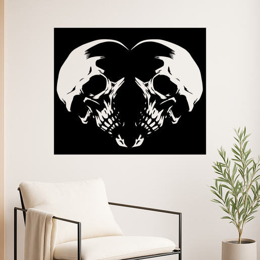 rr9aua.png Skulls Hearth - Wall Art Onecolor