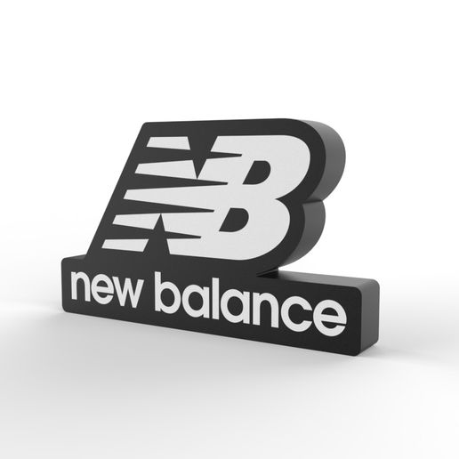 🆕 NEW BALANCE LOGO LUMINÁRIA LÂMPADA LED (V2)・Arquivo STL para