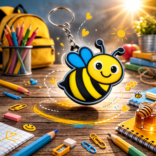Bee keychain