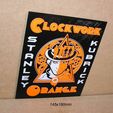 clockwork-orange-naranja-mecanica-stanley-kubrick-pelicula-cartel-vintage.jpg Clockwork Orange, Clockwork Orange, Stanley Kubrick, movie, poster, sign, logo, 3D printing, logo, 3D printing