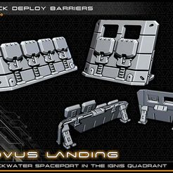 barriers_lowres.jpg Quick Deploy Barriers - 28-32mm gaming - Novus Landing