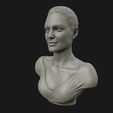 06.jpg Fichier STL Angelina Jolie buste 3D prêt à être imprimé en 3D modèle d'impression 3D・Plan pour imprimante 3D à télécharger