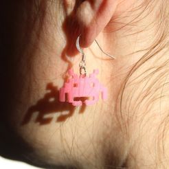 Earring model 0316 3D printable model9 3D model 3D printable