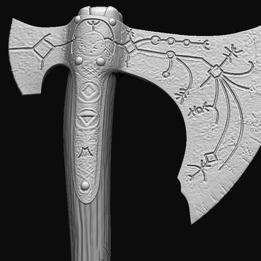 8.JPG arme Kratos - Leviathan Axe - God of war 2018 pour cosplay