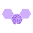 Hex Puzzle.obj 9-piece Hexagonal Puzzle