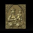 018.jpg Madonna and Baby bas relief for CNC 3D